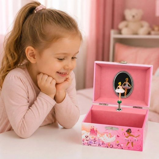 Mirror in the lid for play and styling