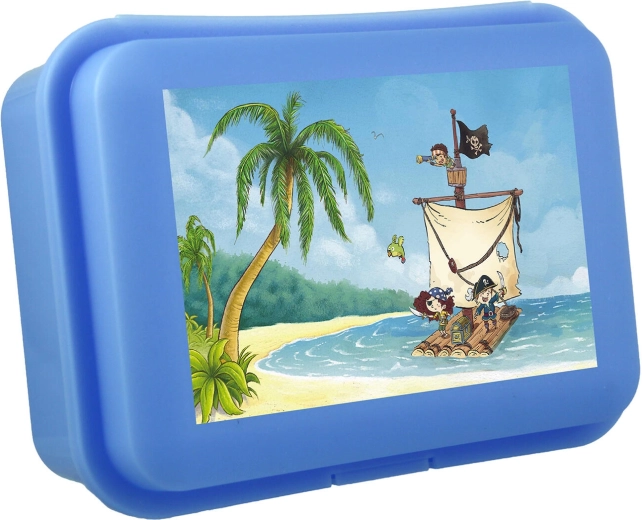 Kids’ snack box with click closure 18 × 13 × 7 cm – mix of colors and designs