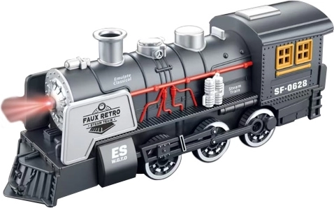 Retro locomotive SF-0628 with sound and light, 20 cm