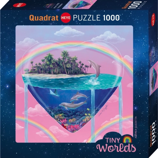 Square Heye Tiny Worlds: Dolphins Jigsaw Puzzle, 1,000 Pieces