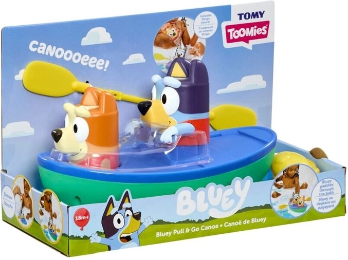 TOMY Toomies Bluey Kayak with Paddles for the Bath