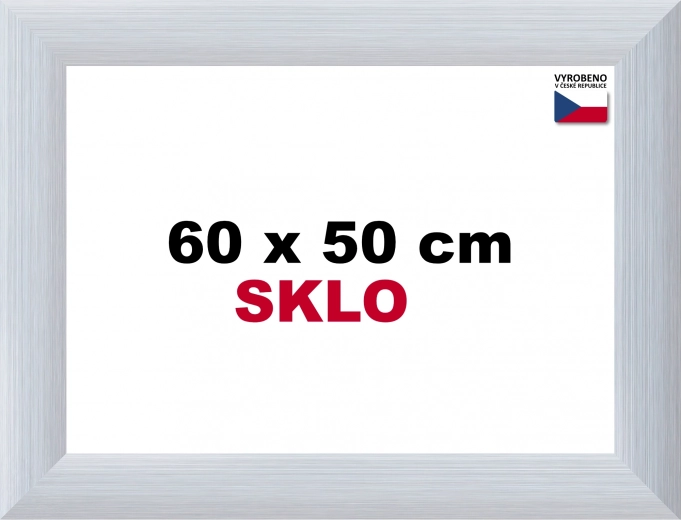Aliumininis rėmas dėlionėms 60 × 50 cm – sidabrinis Alaska