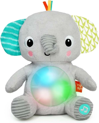 Bright Starts plush glowing musical elephant Hug‑a‑Bye Baby
