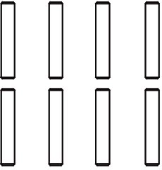 Jamara montavimo kaištis 2 × 11 mm ratui pritvirtinti – 1 vnt.