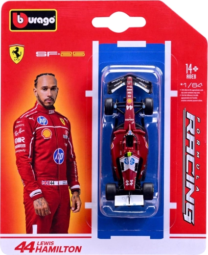 Die-cast construction and rubber tires, packed in a blister