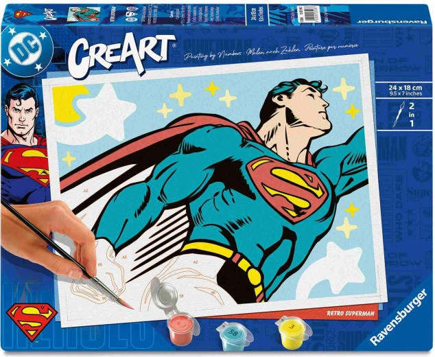 CreArt Superman Paint by Numbers Creative Set