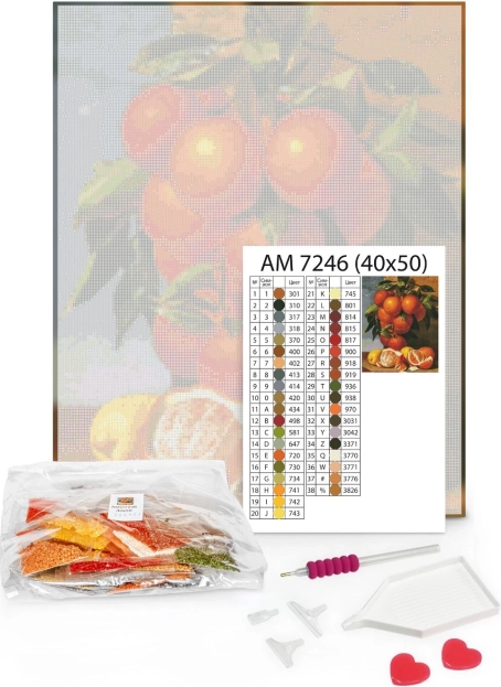 Diamond Mosaic Waves 40×50 – canvas, gems, 3-in-1 applicator and adhesives