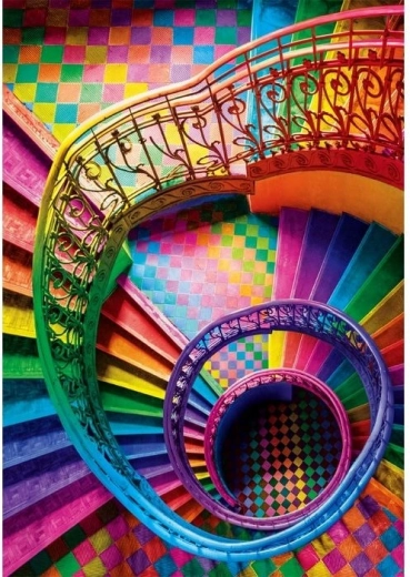 Dėlionė CLEMENTONI Colorboom: Laiptai, 500 dalių