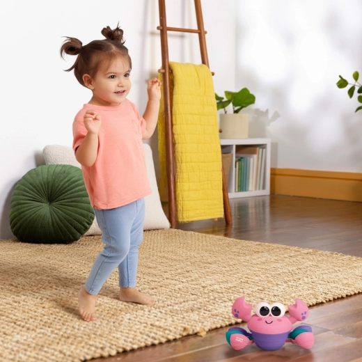 Encourages crawling and movement
