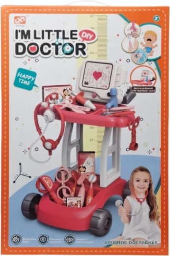 Children's Doctor Trolley with Accessories, Lights and Sounds