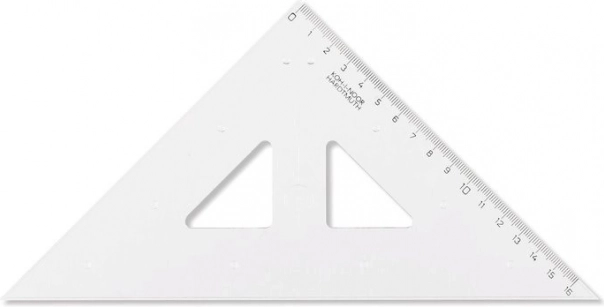 Koh-i-noor trikampis su braižymo briauna 16 × 16 × 25 cm