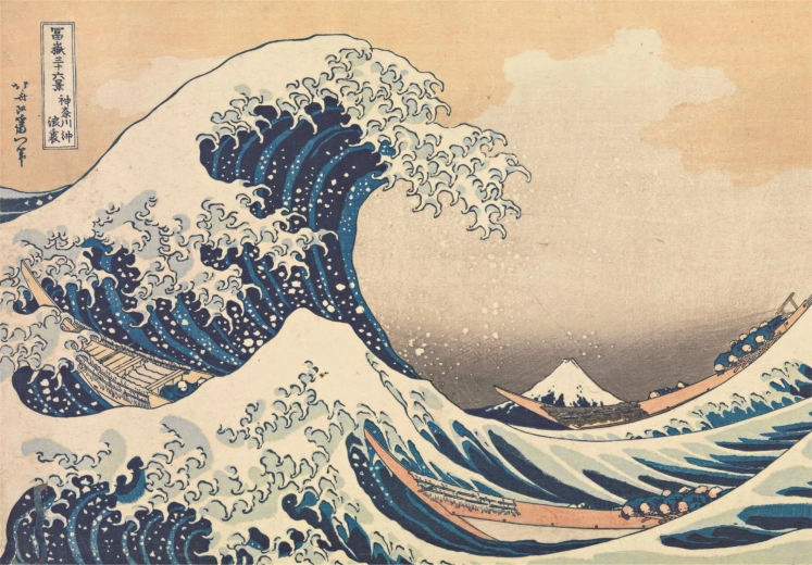 Dėlionė 1000 detalių Hokusai: Didžioji banga