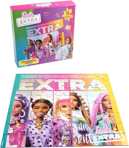 Barbie holografinė dėlionė 56 dalių