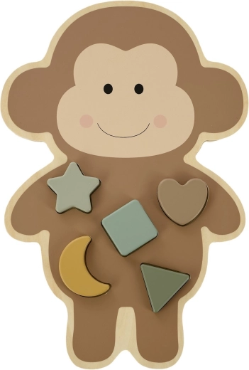 Jabadabado wooden insert puzzle monkey