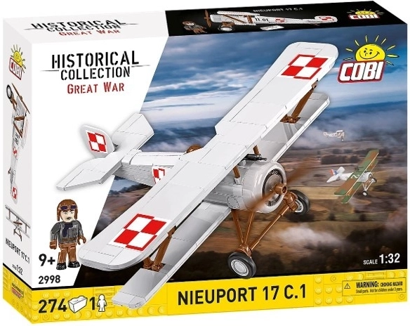 Lėktuvo konstruktorius Nieuport 17 C.1 – istorinis dvisparnis lenkiškomis spalvomis (1:32)