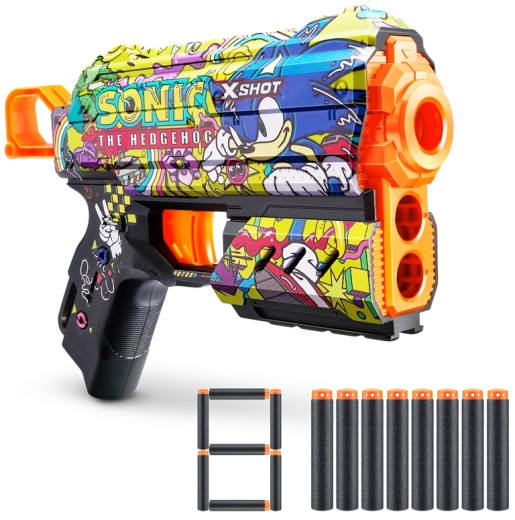 X-Shot Skins Flux SONIC the Hedgehog – putų šaudyklė