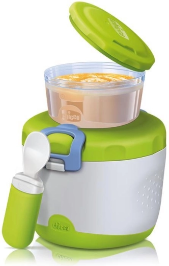 Chicco thermal food container with bowl and travel spoon 350 ml
