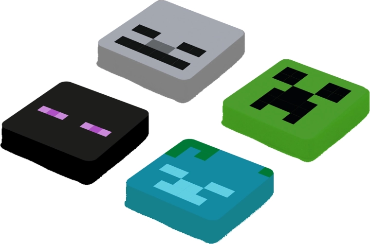 Pixie Crew Minecraft replacement multipixels set Enderman