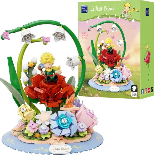 Pantasy Mažasis princas – rožės istorija (Le Petit Prince) konstruktorius, 304 dalys