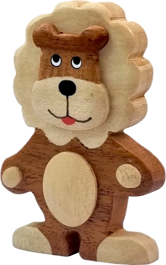 Medinė magnetukė liūtas – rankų darbo dekoracija 2Kids Toys
