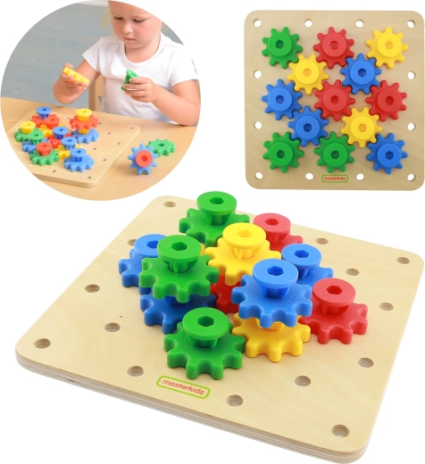 Masterkidz wooden Montessori gear board