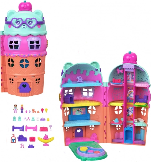 Polly Pocket Ledo namelis su baseinu