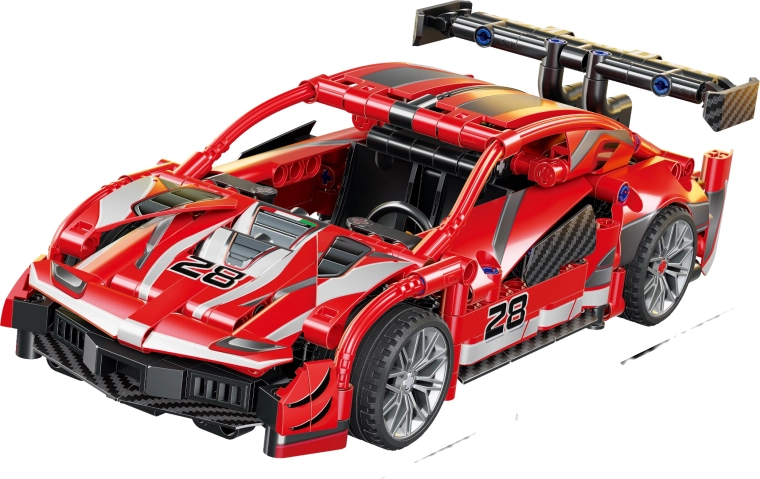 Red car building set 23.6 cm