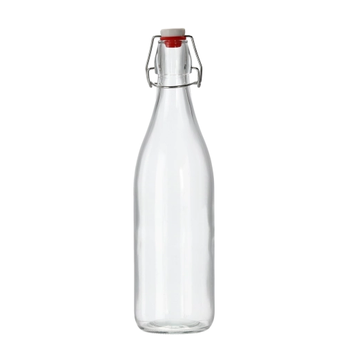 Stiklinis butelis Costolata 750 ml su hermetišku mechaniniu uždarymu
