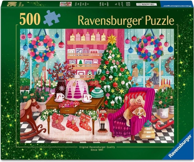 Ravensburger dėlionė „Kalėdų parduotuvė“ 500 detalių
