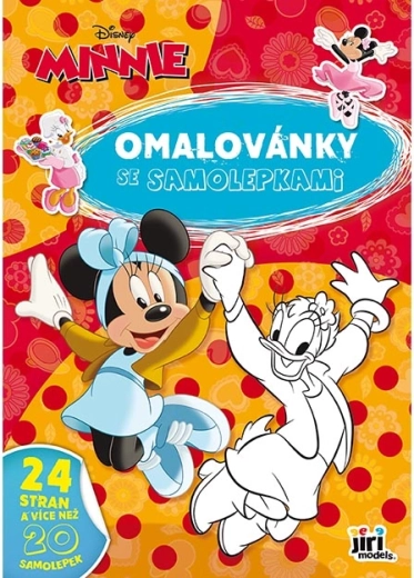 Spalvinimo knygelė A4 su lipdukais „Minnie“