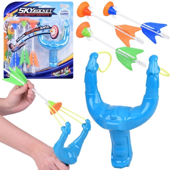 Kids' Slingshot with Suction-Cup Darts – 3-Piece Set