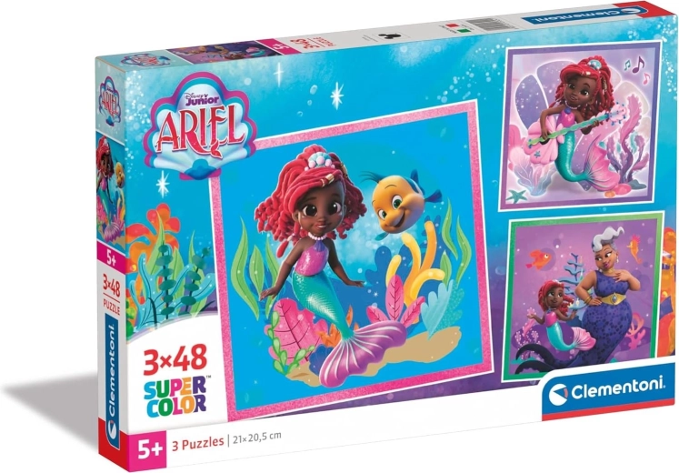 Clementoni dėlionė Ariel 3×48 dalių
