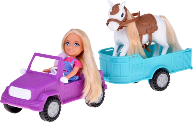 Off-road car with detachable trailer