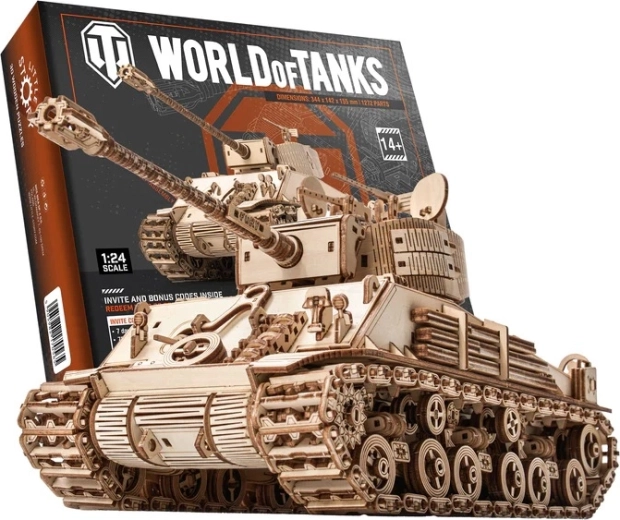 Little Story medinė 3D dėlionė World of Tanks M4A3E8 Sherman