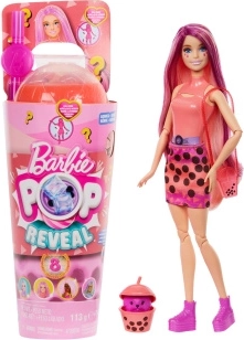 Barbie Pop Reveal Bubble Tea mango – lėlė su staigmena