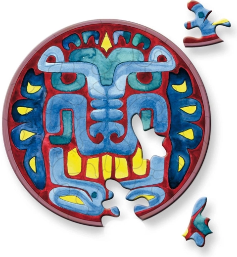 Round puzzle CURIOSI Picoli – Mask, 33 pieces