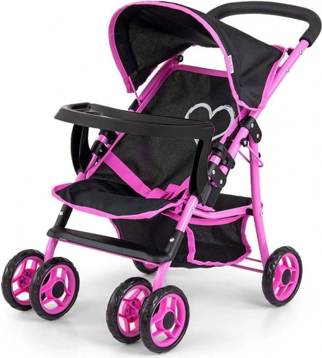Children's sports doll stroller Milly Mally Kate Prestige Black
