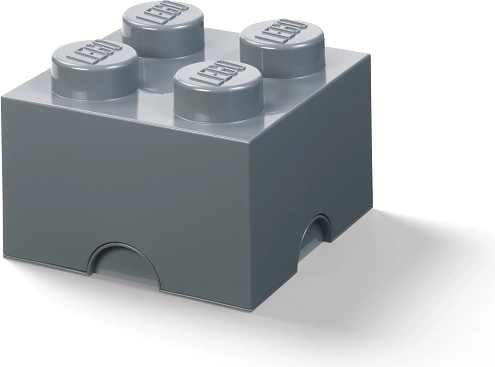 LEGO storage box 4 dark grey