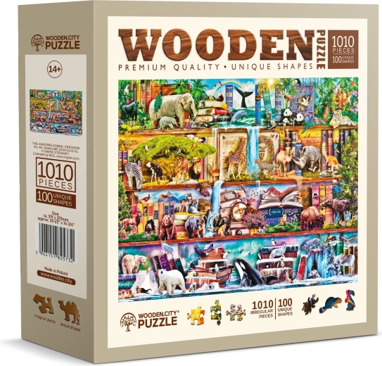 WOODEN CITY Wooden Puzzle Amazing World of Animals 1010 Pieces