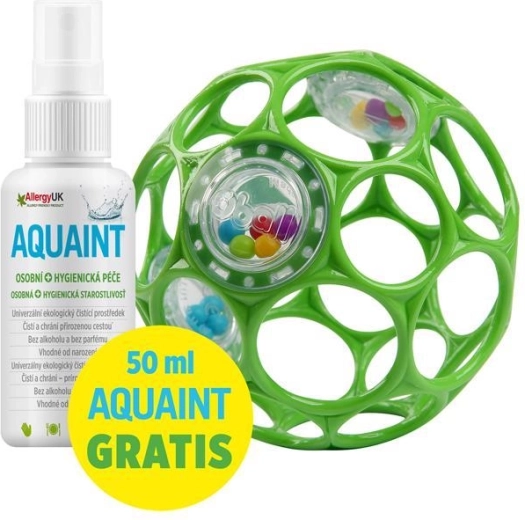 Oball barškutis 10 cm (seafoam) + Aquaint valomasis vanduo 50 ml