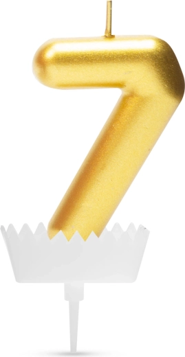 Tortinė žvakutė su skaičiumi 7