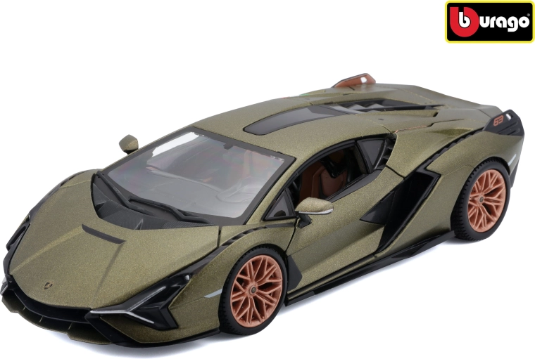 Bburago Lamborghini Sián FKP 37 in 1:24 scale, matte green