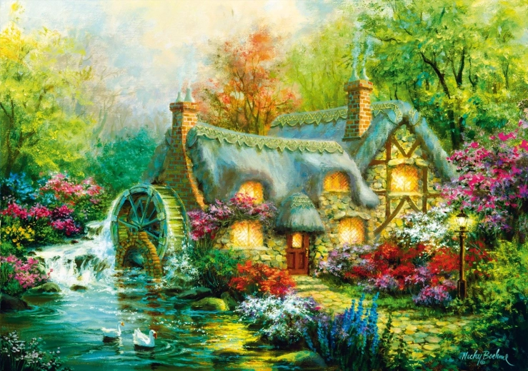 Bluebird Country Puzzle 1000 pieces