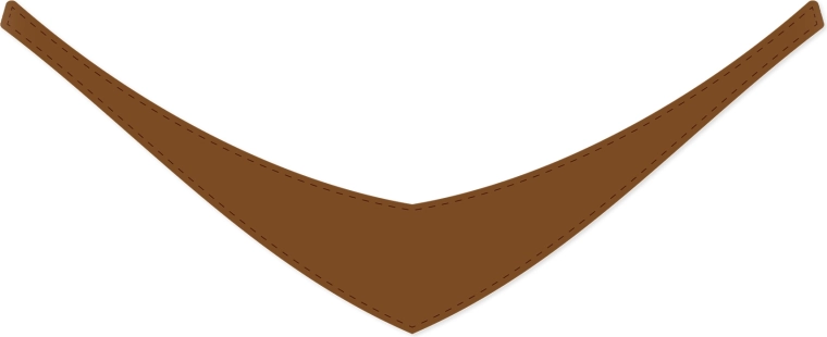 Rappa brown scarf for plush toys