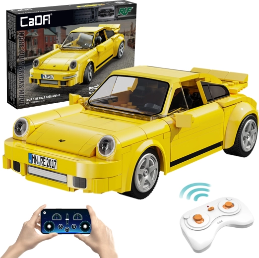 Konstruktorius CaDA RUF CTR 2017 Yellowbird RC automobilis 1:20, 222 detalės