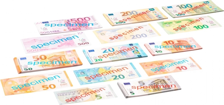 Wissner žaidybiniai pinigai – eurai, 140 vnt.