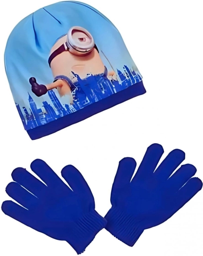Mimonių kepurės ir pirštinių rinkinys