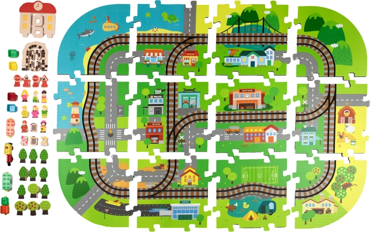 3D town for creative play