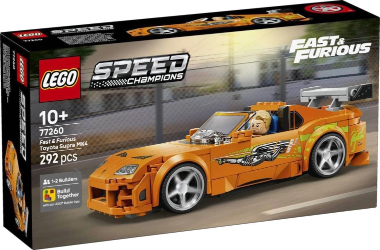 LEGO Speed Champions „Greiti ir įsiutę“ Toyota Supra MK4