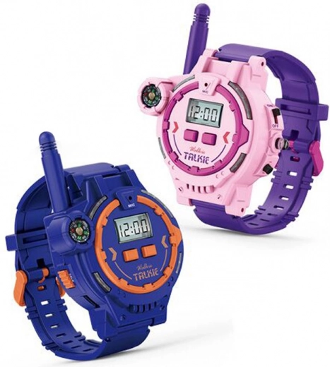 Laikrodžiai su racija walkie‑talkie – violetiniai, 2 vnt.